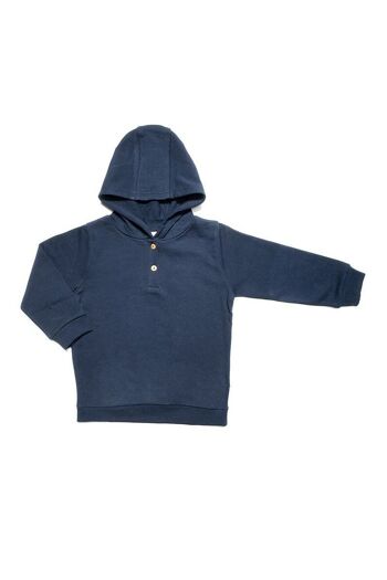 2024ID | Sweat à capuche enfant - indigo 2