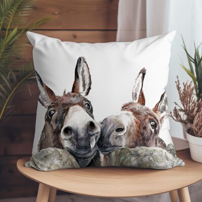 Coussin Vegan-Suède - Rubik et Rosie Donkeys