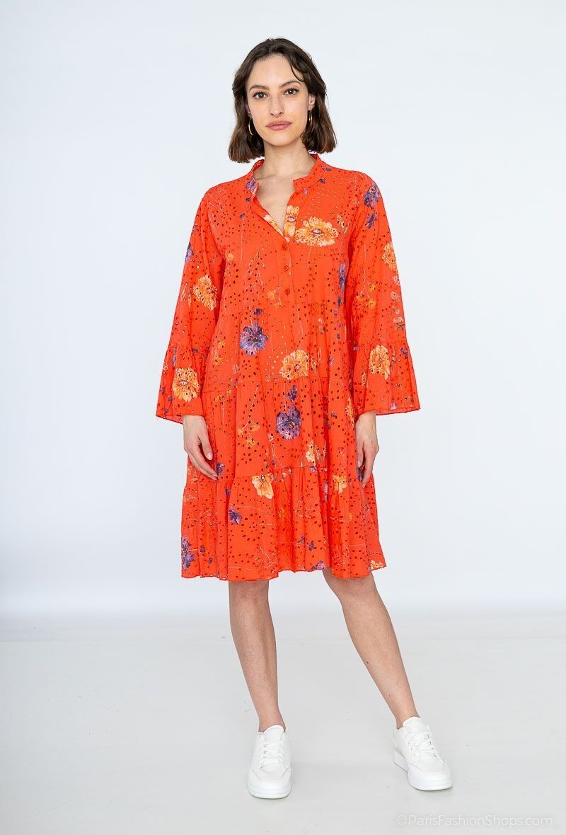 Abiti stampa fiori in cotone RIF. 7200/7