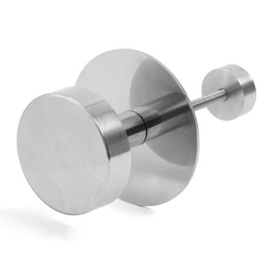Solid stainless entrance door knob