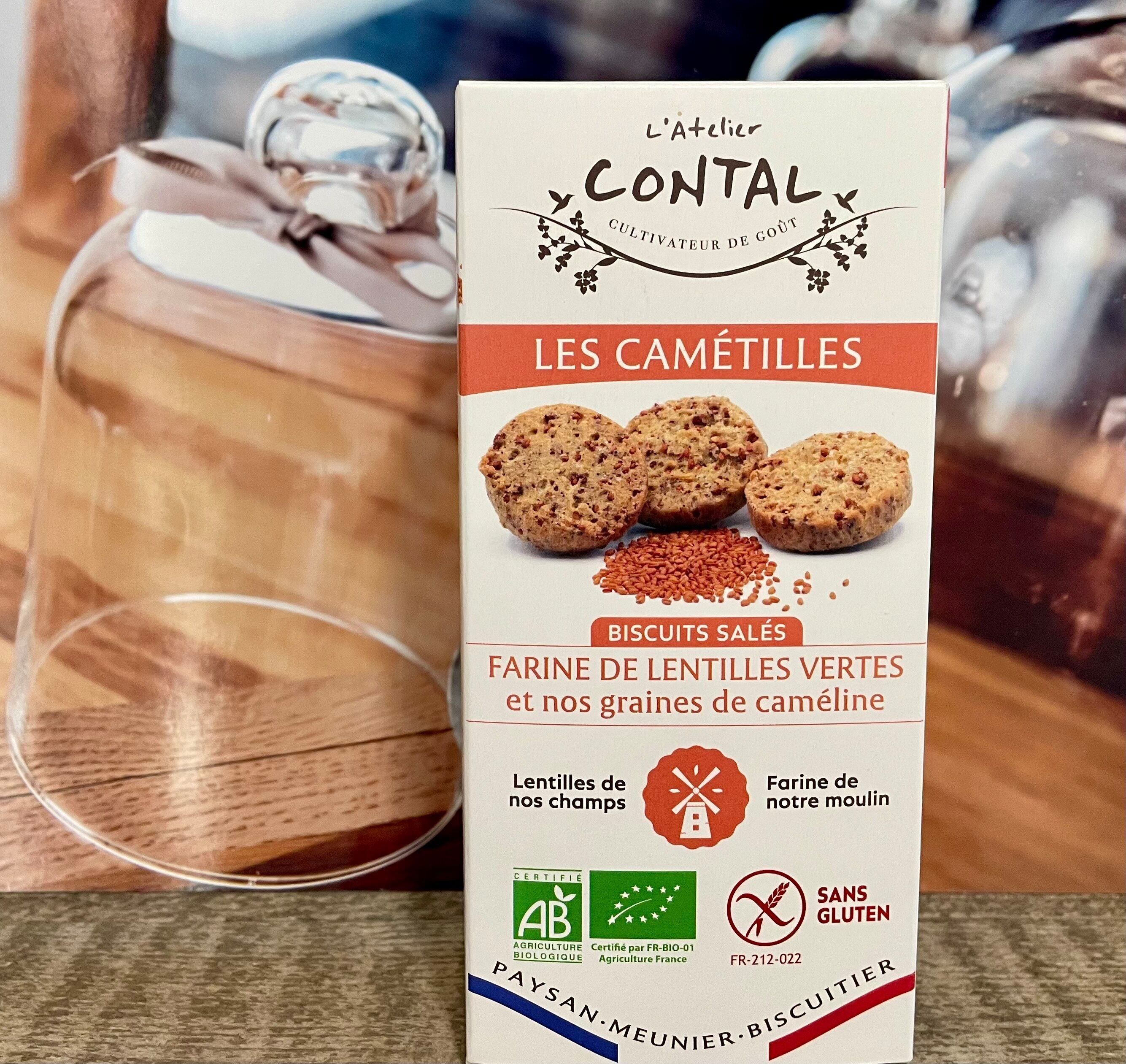 LES CAMETILLES Organic and Gluten-Free Aperitif Biscuits with Camelina from our fields