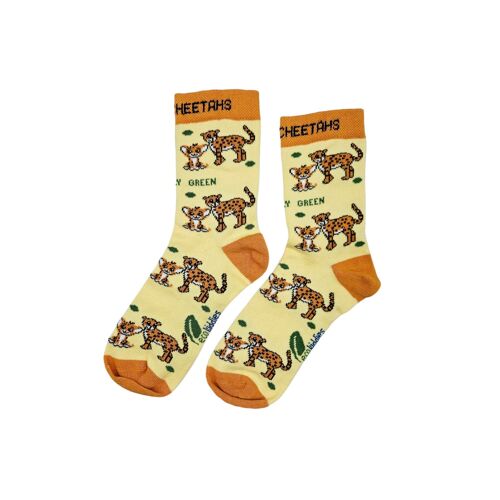 CARING CHEETAHS ORGANIC COTTON SOCKS