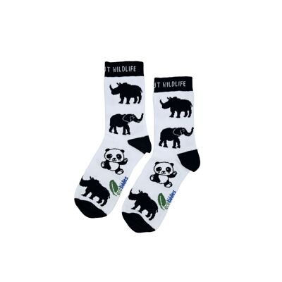 WILD ABOUT WILDLIFE ORGANIC COTTON SOCKS