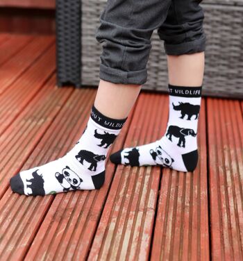 CHAUSSETTES EN COTON BIOLOGIQUE WILD ABOUT WILDLIFE 6