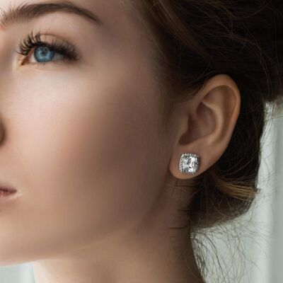 Boucles d'oreilles intemporelles en argent