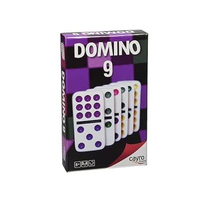 Dominosteine ​​– ab 6 Jahren – mit 9-Punkte-Marken. Brettspiel