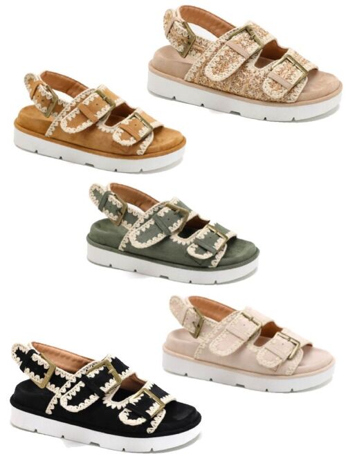 Designer Double Strap Sandals