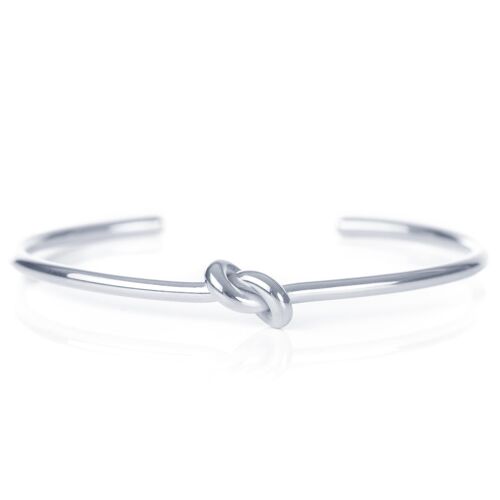Knotted Cuff - 18k White Gold