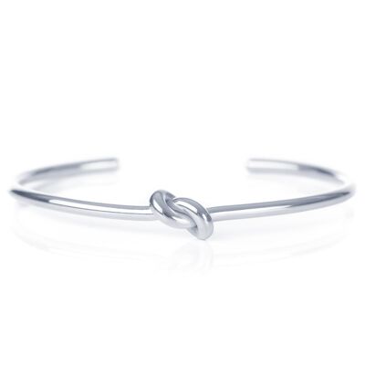 Knotted Cuff - 18k White Gold