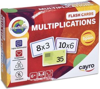 Multiplications de cartes Flash - Jeu de cartes de multiplication