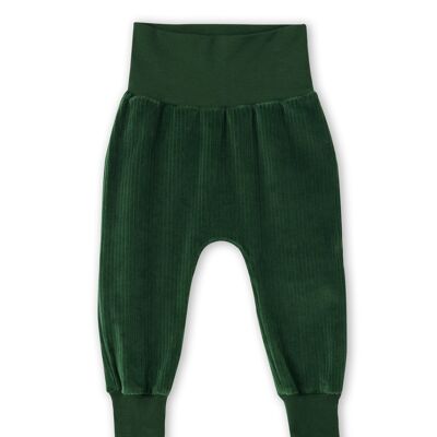 2072 TL | Baby corduroy trousers wide waistband - pine needle