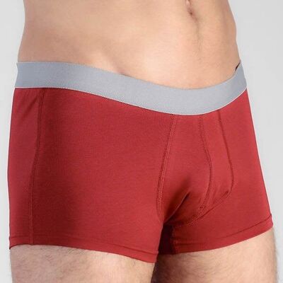 2121-02 | Shorts tipo baúl para hombre - Rojo