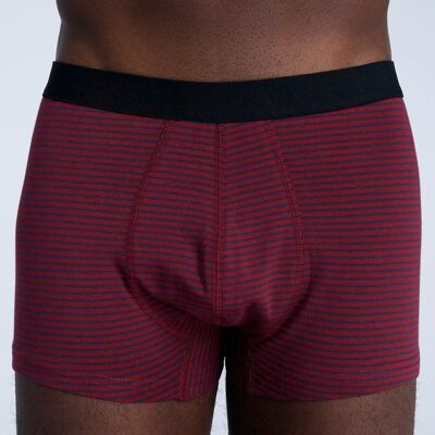 2121-081 | Pantaloncini corti da uomo - Tibet rosso/strisce blu scuro