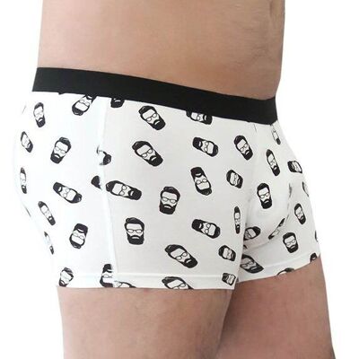 2121-10 | Men's Trunk Shorts - White-Black