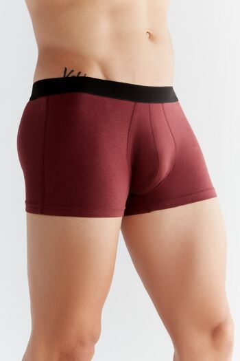 2121-11 | Short boxer homme - Bordeaux 2