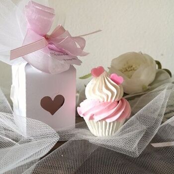 savon cupcake mignon coeurs roses 2