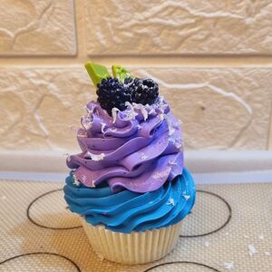 Savon cupcake aux bleuets