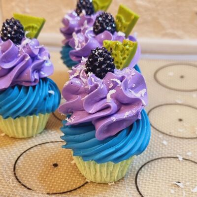 cupcake soap Mignon blueberries