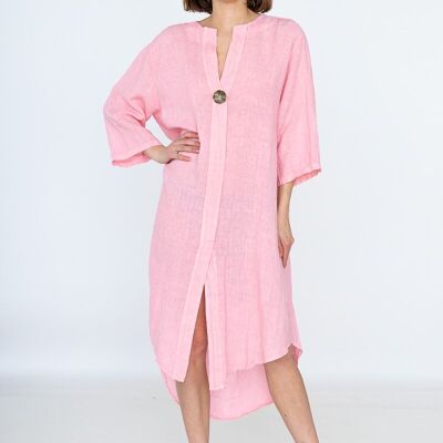 Robes en Lin avec un bonton REF. 5547