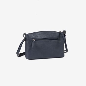 Petit sac bandoulière pour femme, couleur bleu, série minibags Emerald. 25.5x16x06cm 2