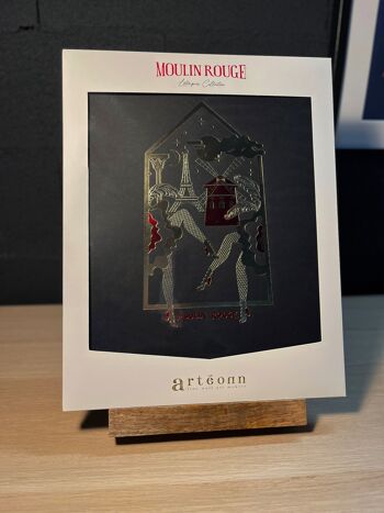 Affiche Moulin Rouge Paris® officielle French Can Can Bicolor Letterpress 9