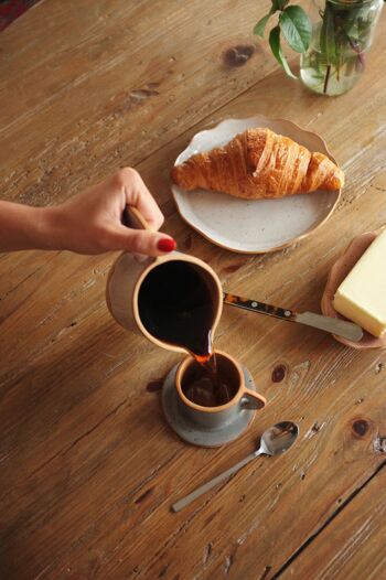 Pots de petit-déjeuner en céramique faits à la main 3