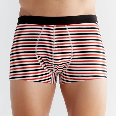 2121-13 | Men's Trunk Shorts - Natural White-Red-Black