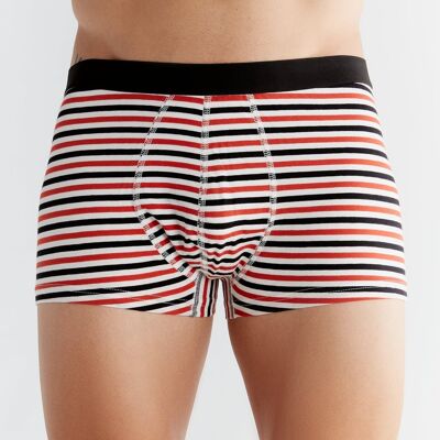 2121-13 | Boxer short homme - naturel blanc-rouge-noir
