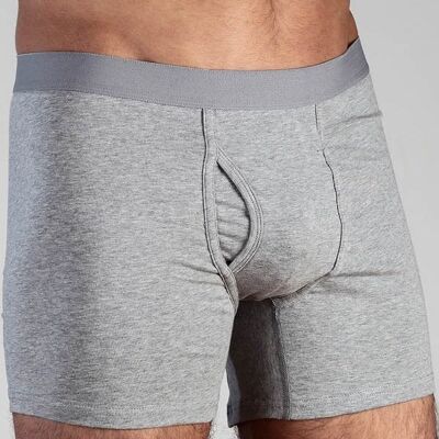 2131-05 | Calzoncillos tipo bóxer para hombre - gris melange