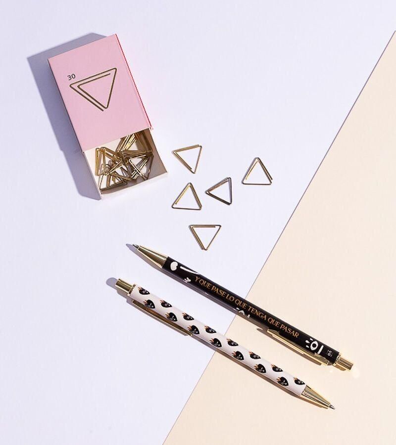 Set de stylos "Tout ce qui doit arriver"