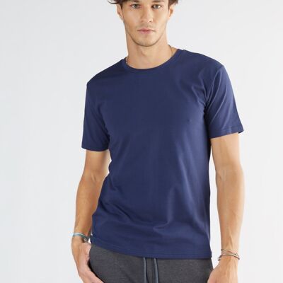 2218-027 | T-Shirt Basique Homme - Bleu Foncé