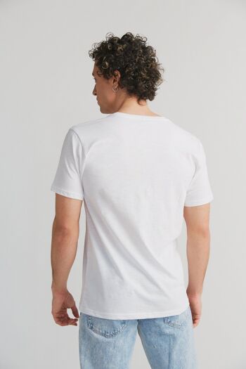 2224-022 | T-Shirt Homme Flammé - blanc naturel 3