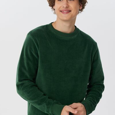 2232-067 | Men's Corduroy Sweatshirt - Pine Needle