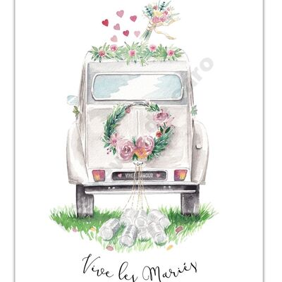 WATERCOLOR POSTER LONG LIVE THE WEDDINGS