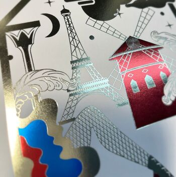Affiche Moulin Rouge® Paris officielle : French Can-Can Tricolor 13