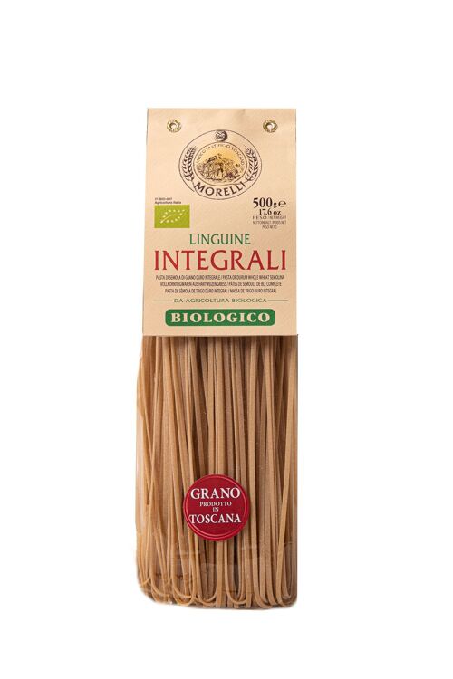 Pasta Artigiana Linguine integrali 100% grano toscano g.500