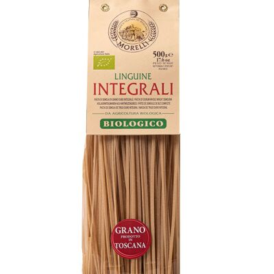 Pâtes artisanales Linguine complète 100% blé toscan g.500