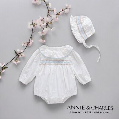 Bloomer bébé en coton avec bonnet ROSI