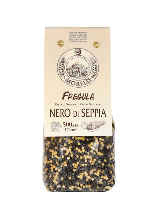 Pasta Artigianale Fregula al Nero di Seppia 500g