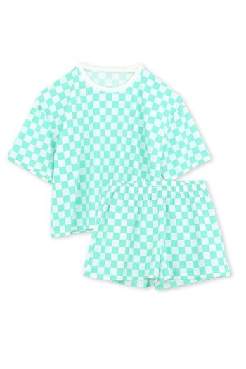 Pyjama coton BIO - Damier 2