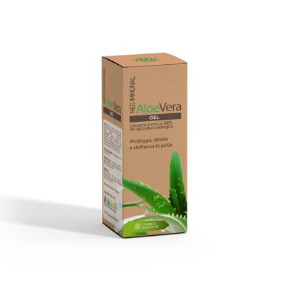 Gel d'Aloe Vera Bio 200 ml hydratant utile pour les brûlures