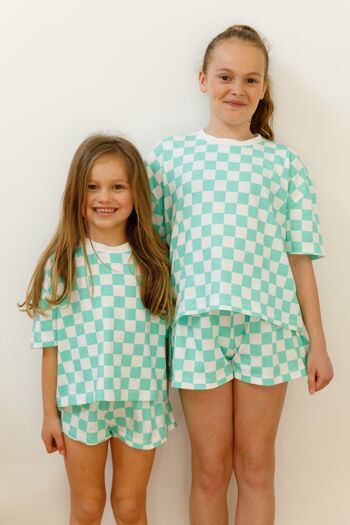 Pyjama Enfant coton BIO - Damier 4