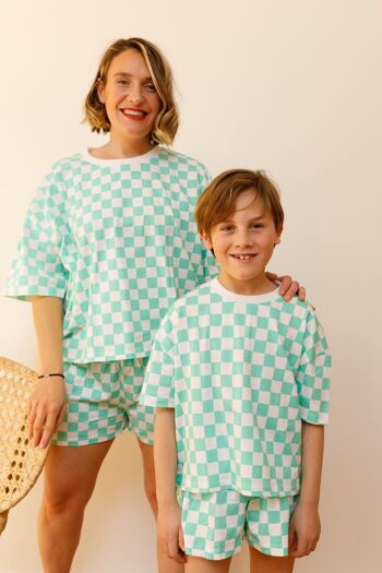 Pyjama Enfant coton BIO - Damier 5