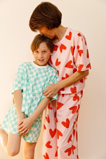 Pyjama Enfant coton BIO - Damier 6