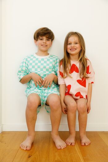 Pyjama Enfant coton BIO - Damier 10