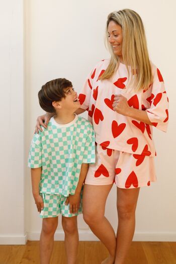 Pyjama Enfant coton BIO - Damier 11