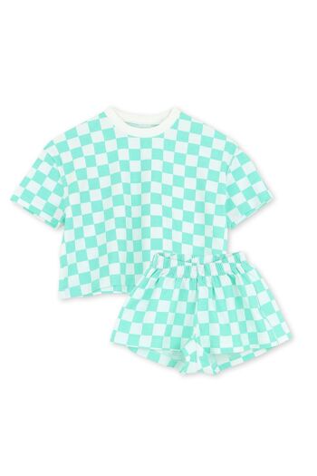 Pyjama Enfant coton BIO - Damier 13