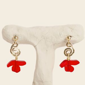 Boucles d'oreilles Elisa - Rouge