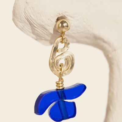 Boucles d'oreilles Elisa - bleu