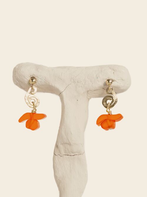 Boucles d'oreilles Elisa - orange